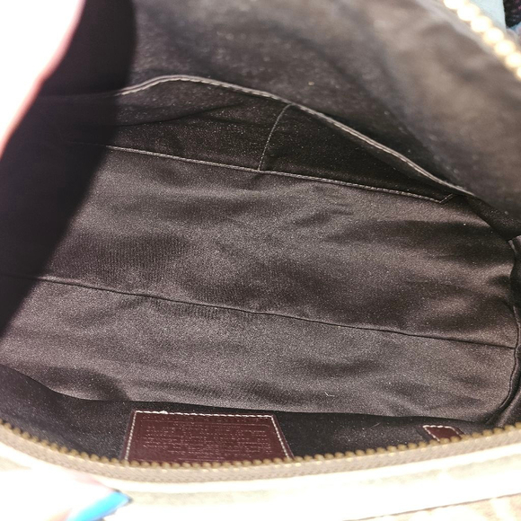 Women's Coach Beige Boston Monogram Satchel One Size - Picture 3 of 7